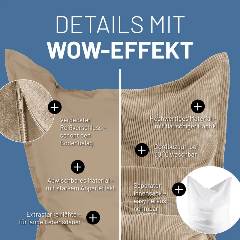Sitzsack Classic XXL All-in-One Set
