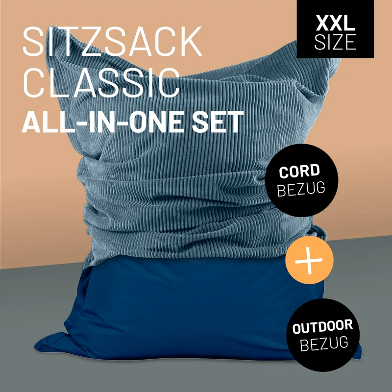 Sitzsack Classic XXL All-in-One Set