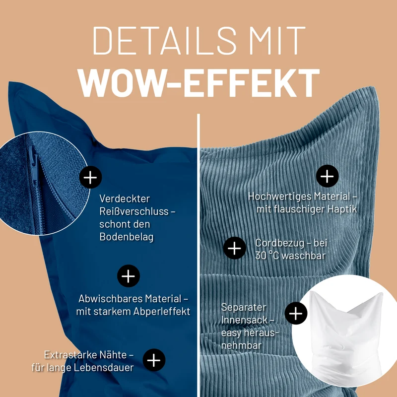 Sitzsack Classic XXL All-in-One Set