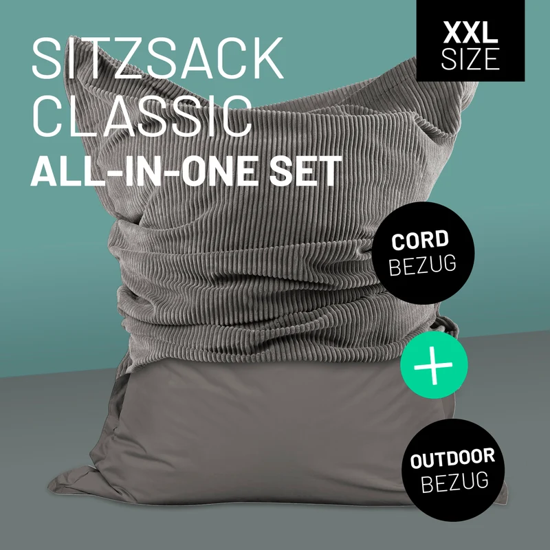 Sitzsack Classic XXL All-in-One Set