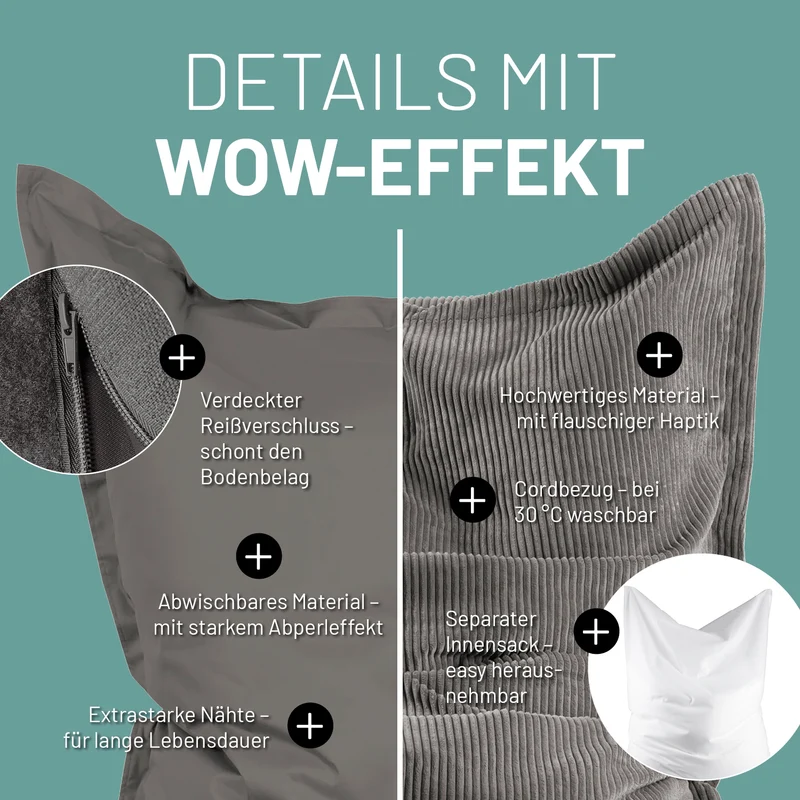Sitzsack Classic XXL All-in-One Set