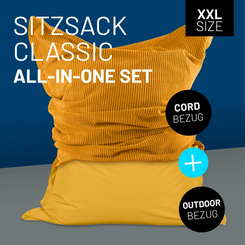 Sitzsack Classic XXL All-in-One Set