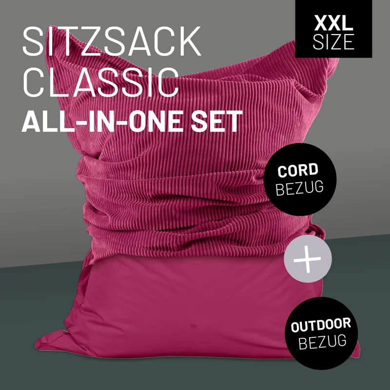 Sitzsack Classic XXL All-in-One Set