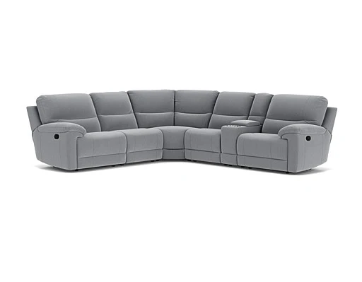 5 Seater Corner with Console and End Recliners