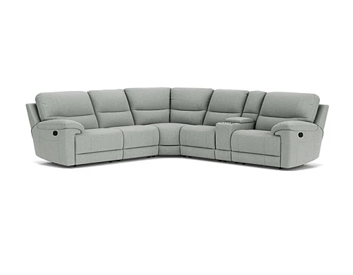 5 Seater Corner with Console and End Recliners