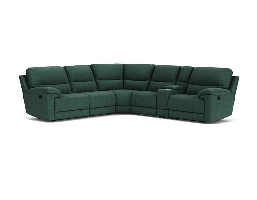 5 Seater Corner with Console and End Recliners