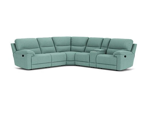 5 Seater Corner with Console and End Recliners