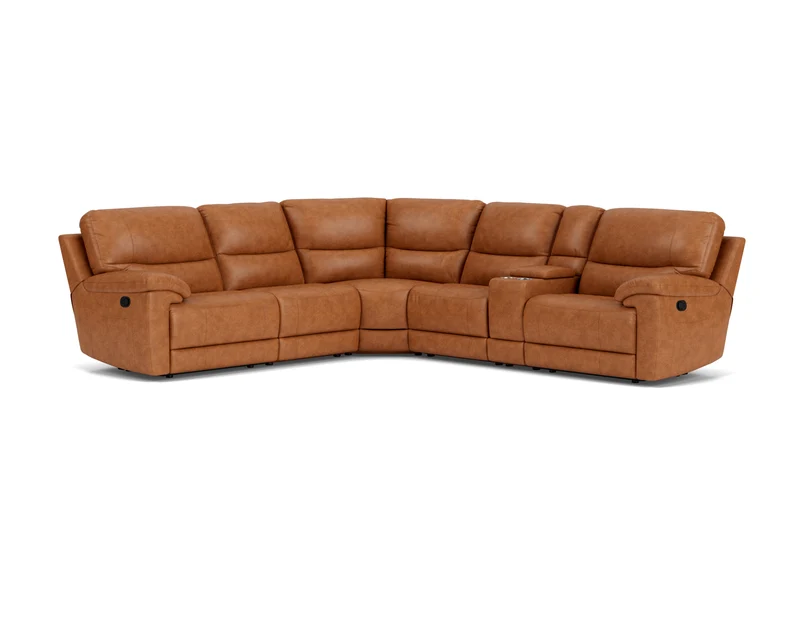 5 Seater Corner with Console and End Recliners
