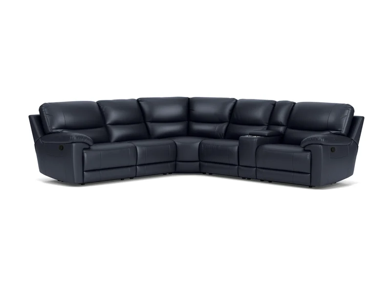 5 Seater Corner with Console and End Recliners