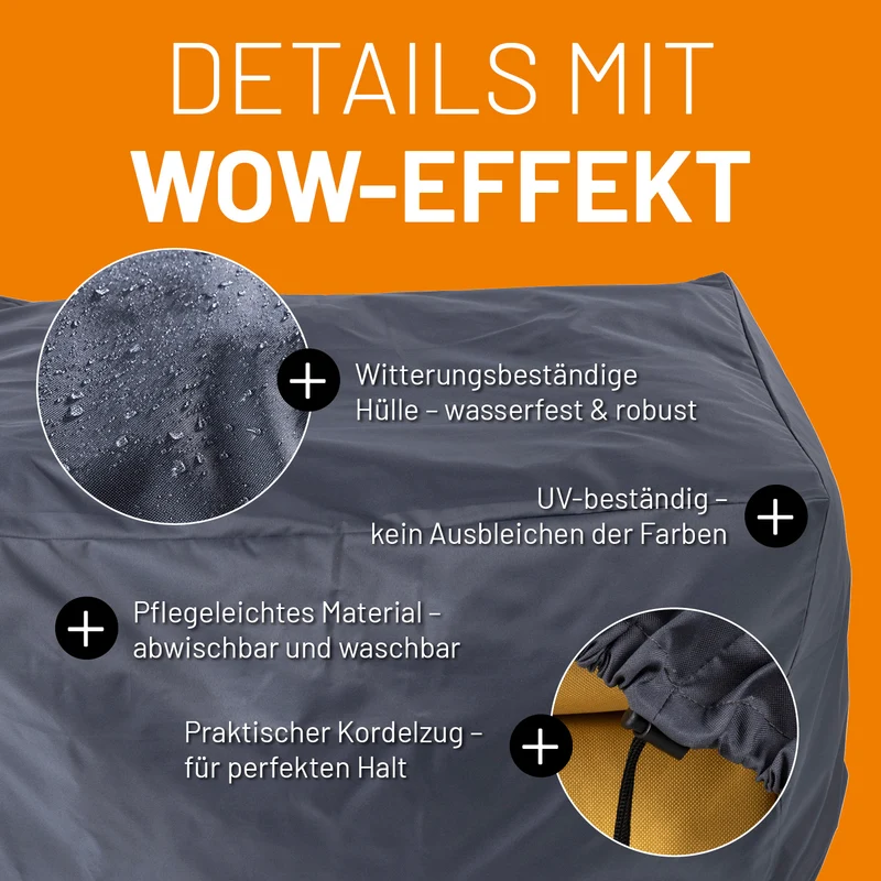 Wetterschutzhaube für 2 Modulare Elemente