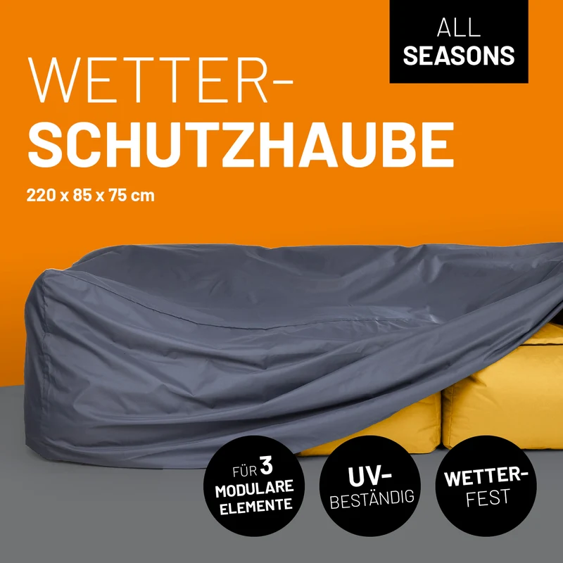 Wetterschutzhaube für 3 Modulare Elemente