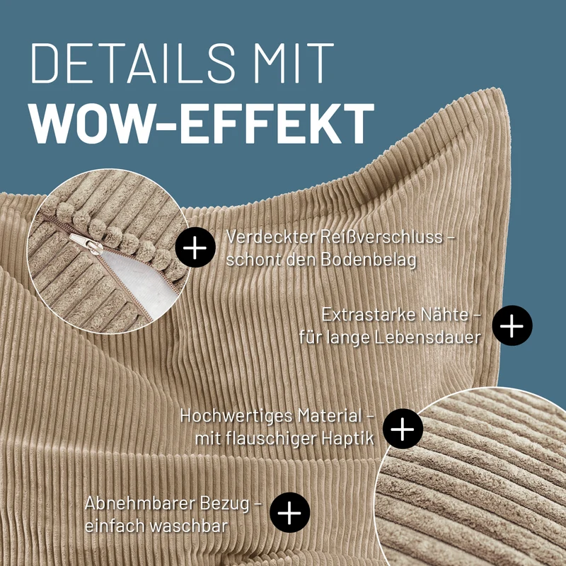XXL-Sitzsack Cord