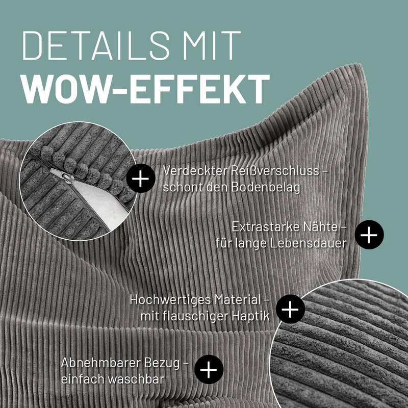 XXL-Sitzsack Cord