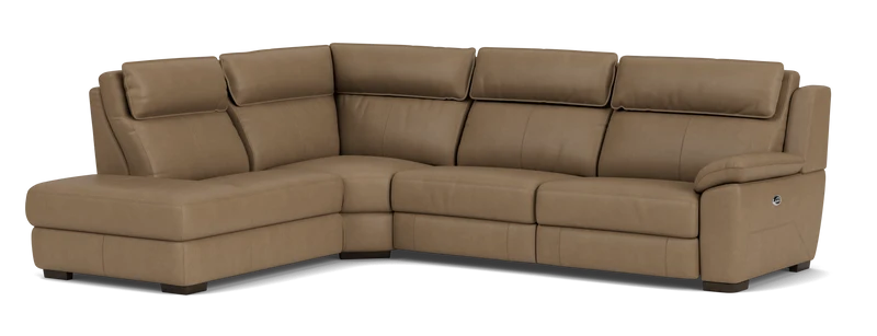 4.5 Seater Corner Chaise with End Electric Recliner