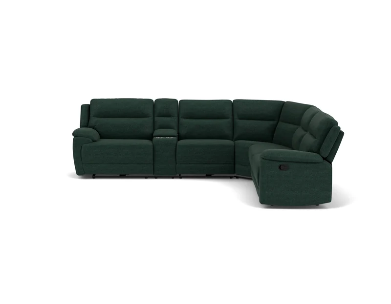 5.5 Seater Corner with 4 Recliners and Console
