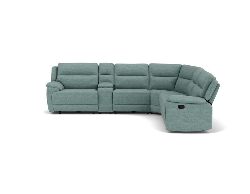 5.5 Seater Corner with 4 Recliners and Console