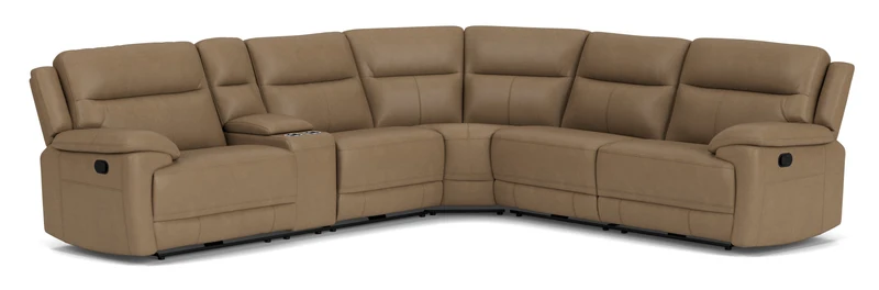 5.5 Seater Corner with 4 Recliners and Console