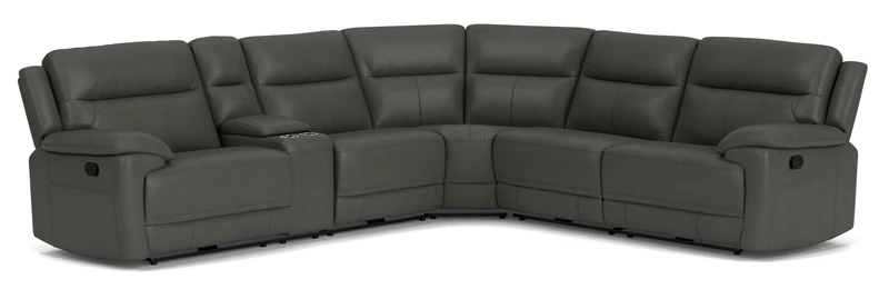 5.5 Seater Corner with 4 Recliners and Console