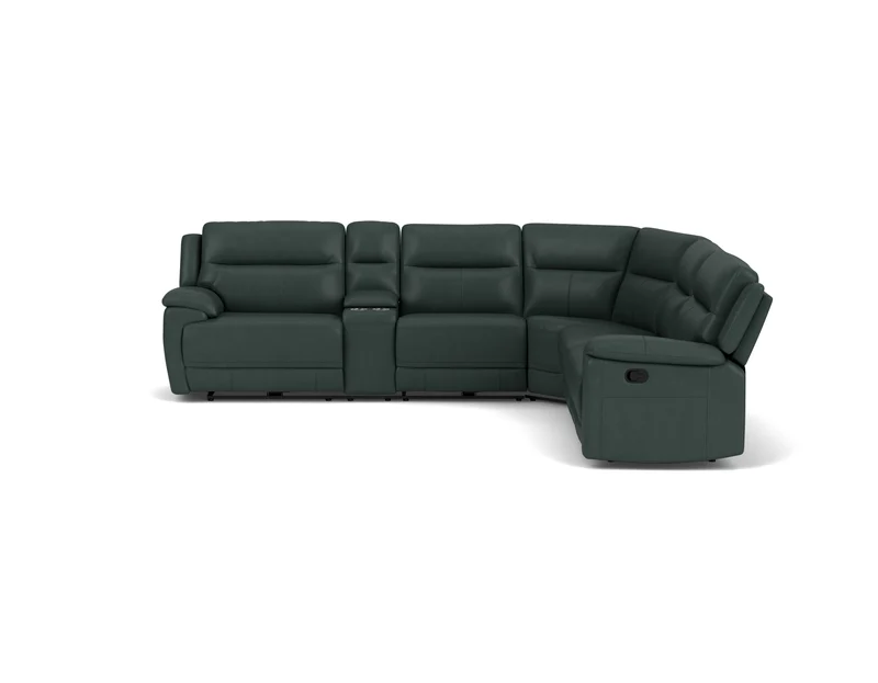 5.5 Seater Corner with 4 Recliners and Console