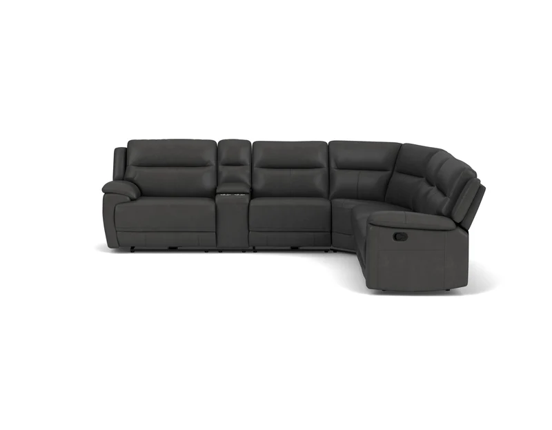 5.5 Seater Corner with 4 Recliners and Console
