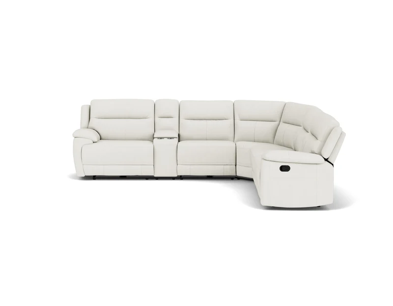 5.5 Seater Corner with 4 Recliners and Console