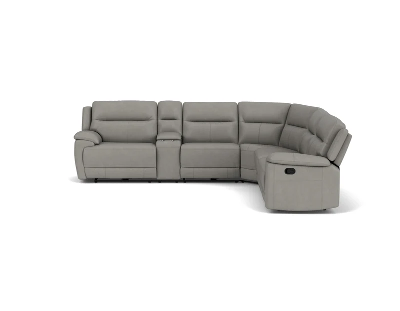 5.5 Seater Corner with 4 Recliners and Console
