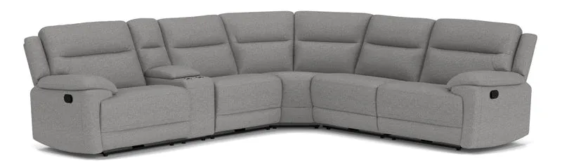 5.5 Seater Corner with 4 Recliners and Console