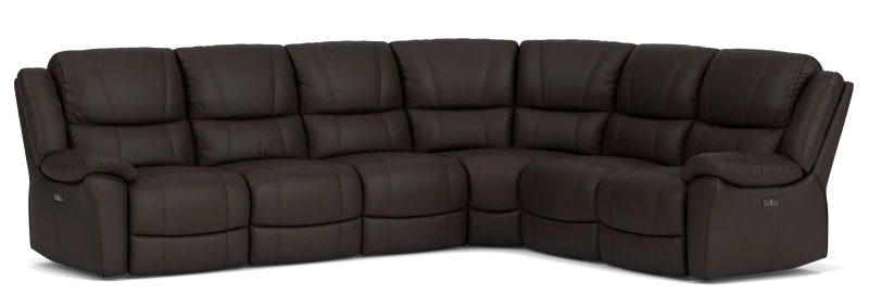 6 Seater Corner with End Electric Recliners