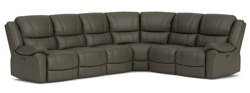 6 Seater Corner with End Electric Recliners