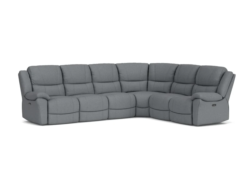 6 Seater Corner with End Electric Recliners