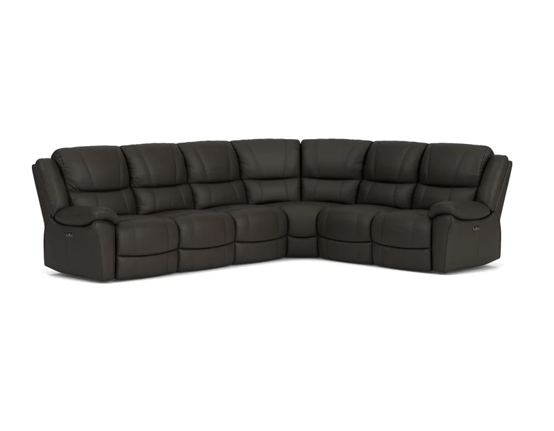 6 Seater Corner with End Electric Recliners