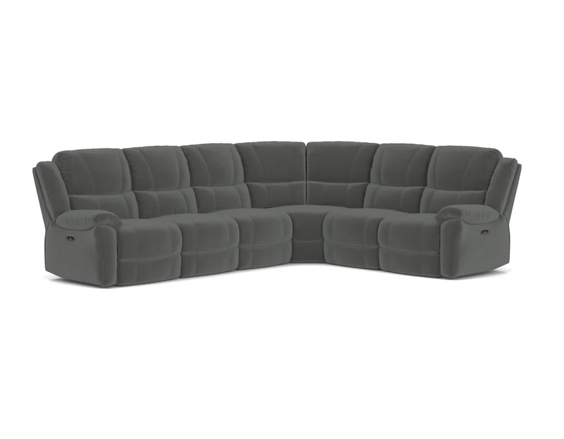 6 Seater Corner with End Electric Recliners
