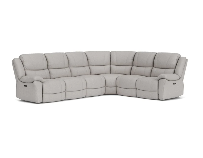 6 Seater Corner with End Electric Recliners