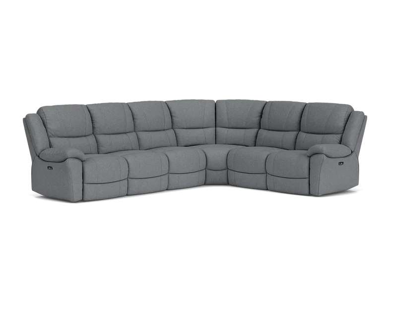 6 Seater Corner with End Electric Recliners