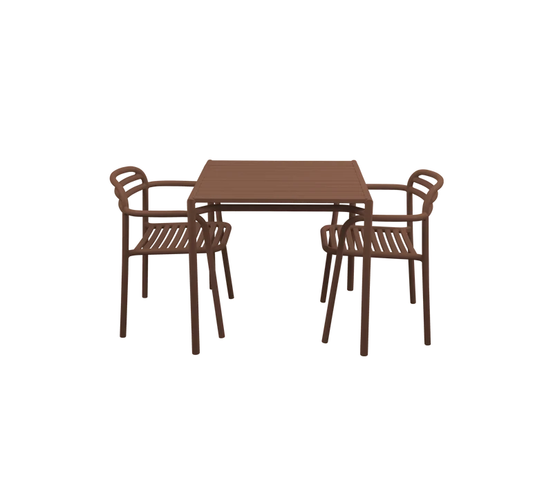 Bliss dining table incl. 2 Bliss armchairs