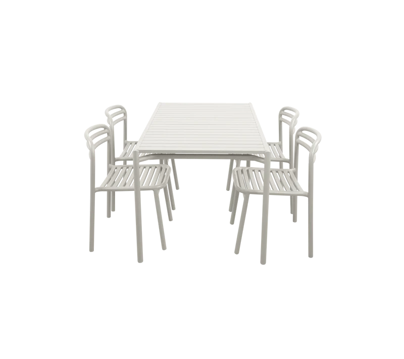 Bliss dining table rect. incl. 4 Bliss chairs
