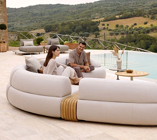 Mellow sofa module left w/long backrest