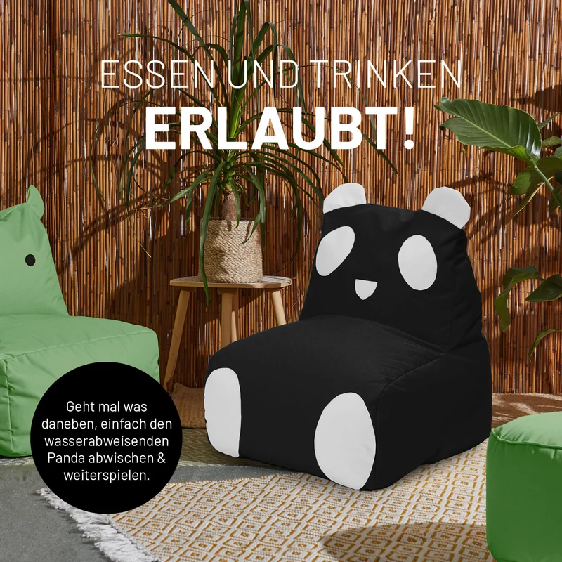 Kindersitzsack Panda