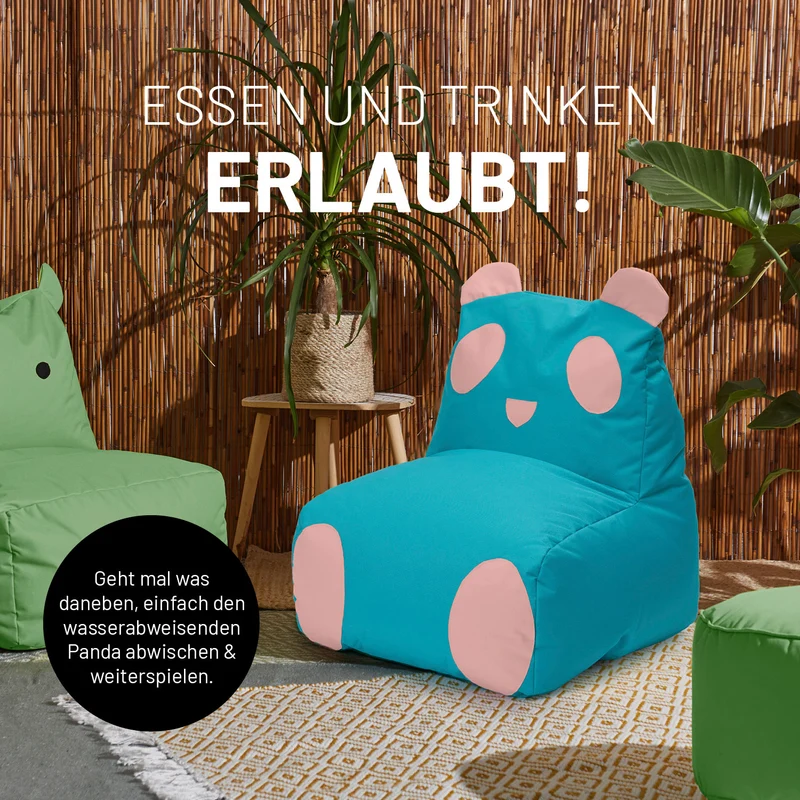 Kindersitzsack Panda