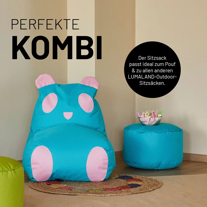 Kindersitzsack Panda