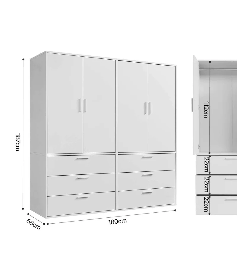 Kleiderschrank 'Grid'