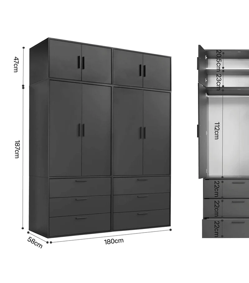 Kleiderschrank 'Grid'