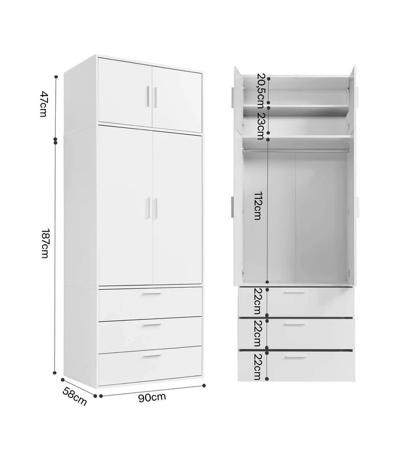Kleiderschrank 'Grid'