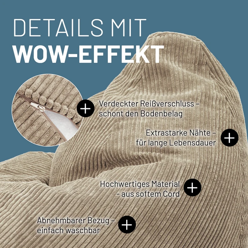 GIANT Cord Sitzsack