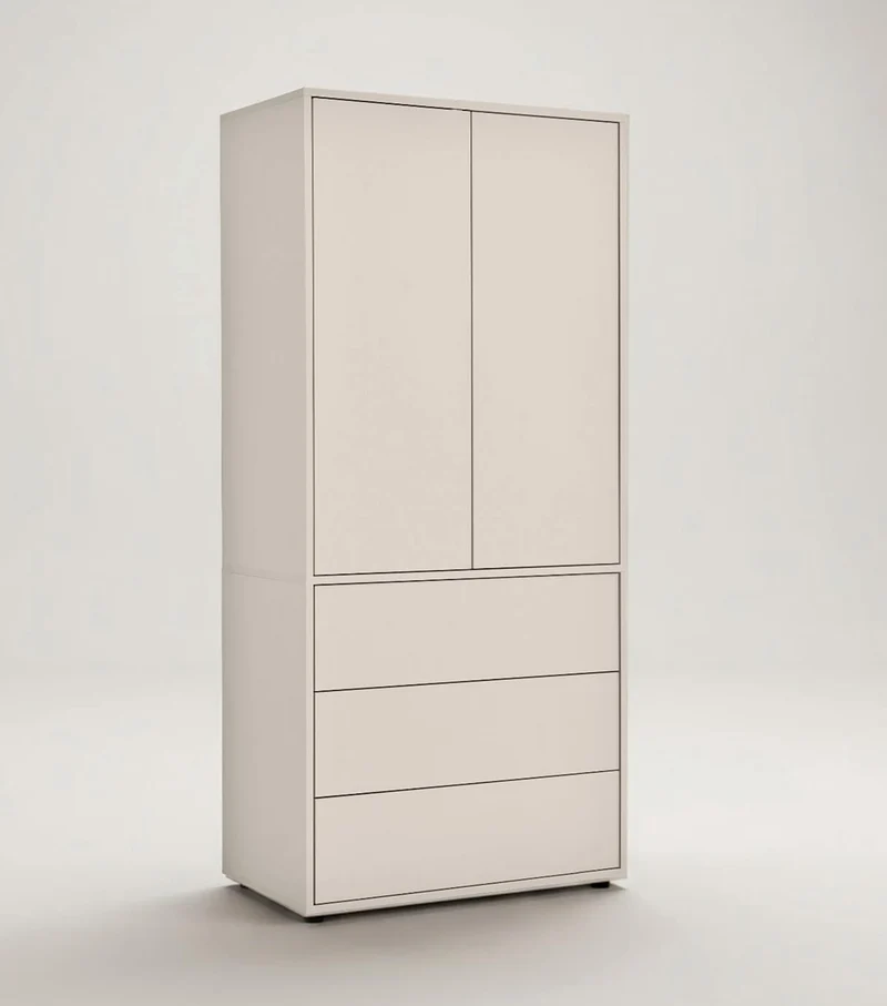 Kleiderschrank in Kaschmir-Beige 'Robe'