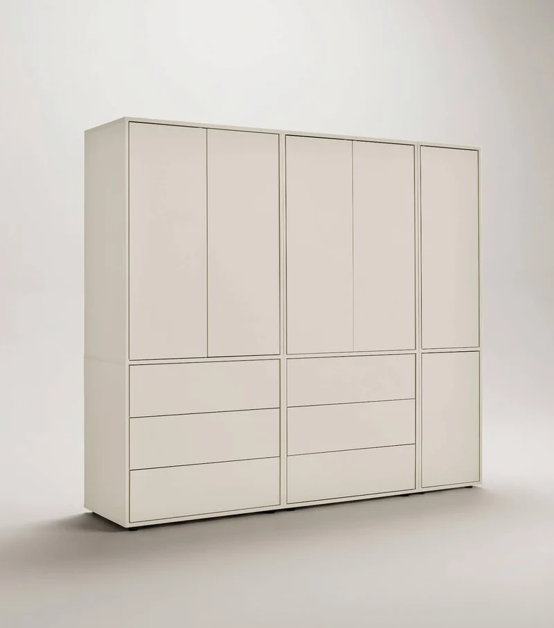 Kleiderschrank in Kaschmir-Beige 'Robe'