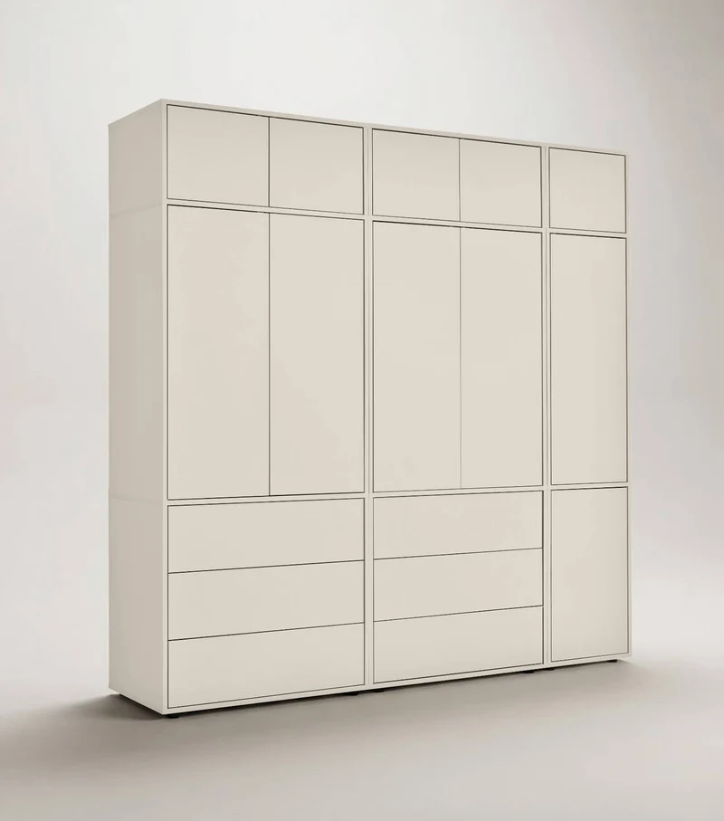 Kleiderschrank in Kaschmir-Beige 'Robe'