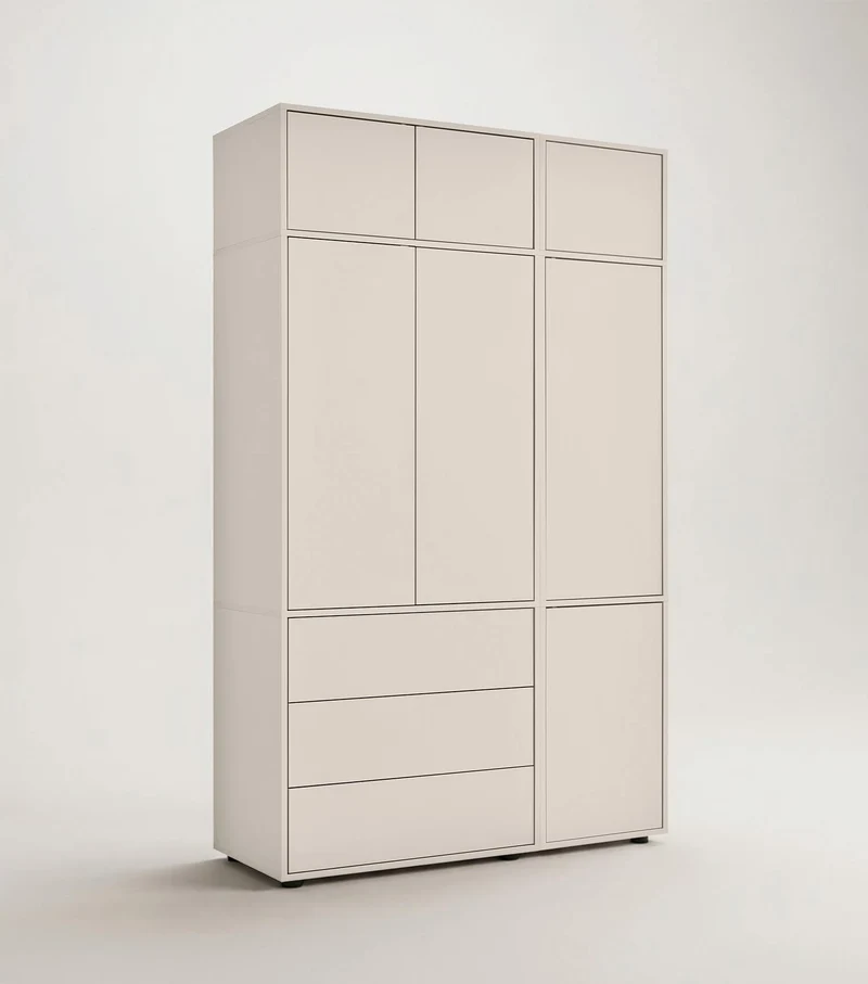 Kleiderschrank in Kaschmir-Beige 'Robe'