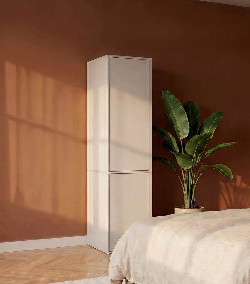 Kleiderschrank in Kaschmir-Beige 'Robe'