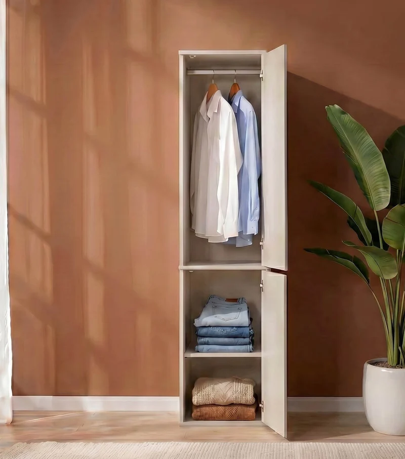 Kleiderschrank in Kaschmir-Beige 'Robe'